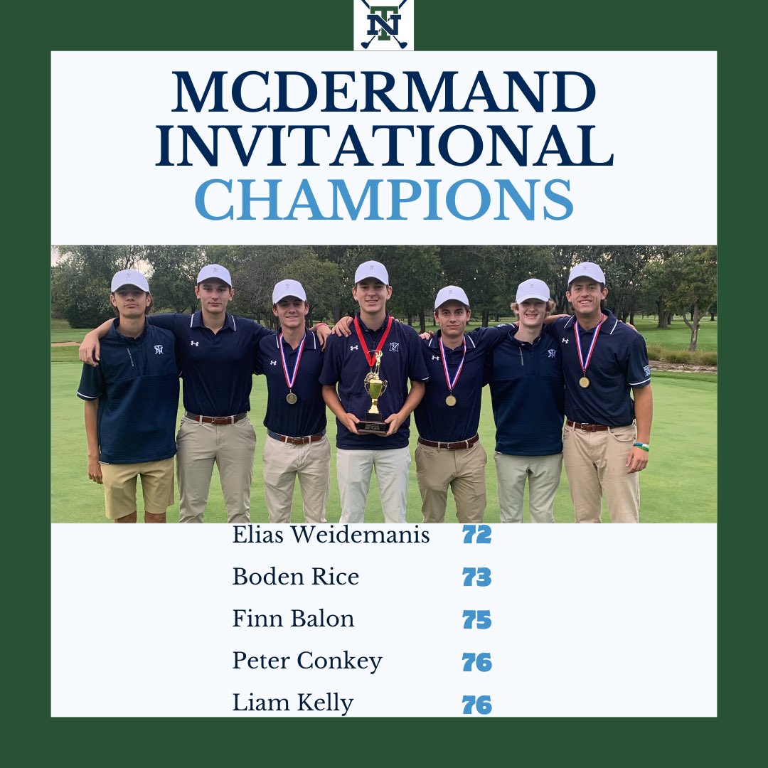 Champions on the course! Trevians took home the title at the McDermand Invitational. Hard work pays off! 🏆⛳️