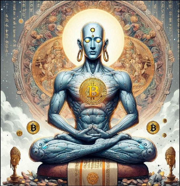 monktoshi's tweet photo. here it is! @mrmel_m can create some awe inspiring work if you know what you want. truly custom - from the elongated ear lobes, shaved head and cosmic hand mudra. my wife says it looks just like me. i'm speechless. #Cryptomancer #raresats #bitcoin #zen https://t.co/DjK5BSN2u8