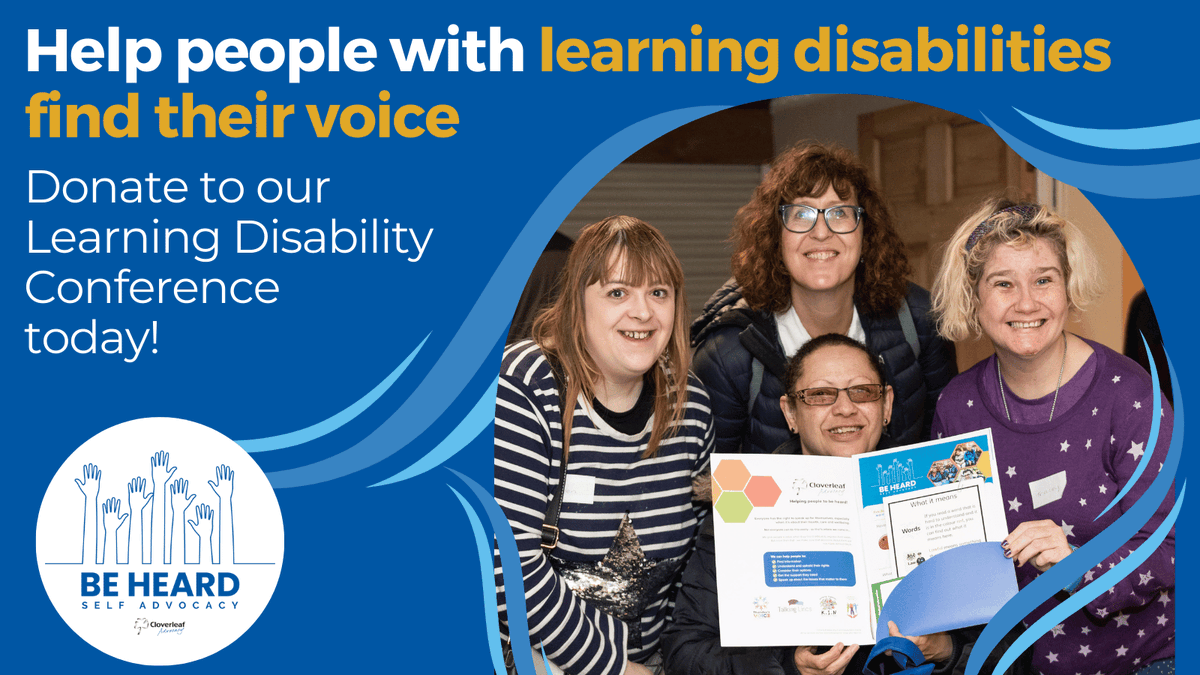🌟 Support Mental Health &amp; Community for All 🌟 

 40% of people with learning disabilities face depression, worsened by isolation. 
 We’re creating chances for them to connect &amp; thrive with our Learning Disability Conference. 

✨ Donate: bit.ly/47w9t9Me  

 #BeHeard