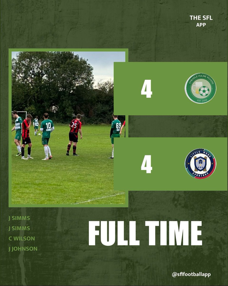 After last weeks shocking performance to Mobberley the main goal today was to get back into some sort of form again.

Although we didn’t get all 3 points we played much better and there are plenty of positives to take from today’s game.

Time to kick on again 🟢⚪️

#UTFR