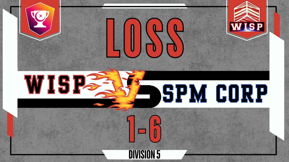 🔥Match Update!🔥

A hard-fought battle, but WISP Esports takes a loss against <a href="/spmcorp/">SPM Corp 🪐</a> in our match. GG to our opponents!

We’re regrouping and gearing up for our second match of the day against AIR Community at 2030h CEST. Just 30 minutes until gametime!❤️🤍

#EMCS7 #TeamWISP