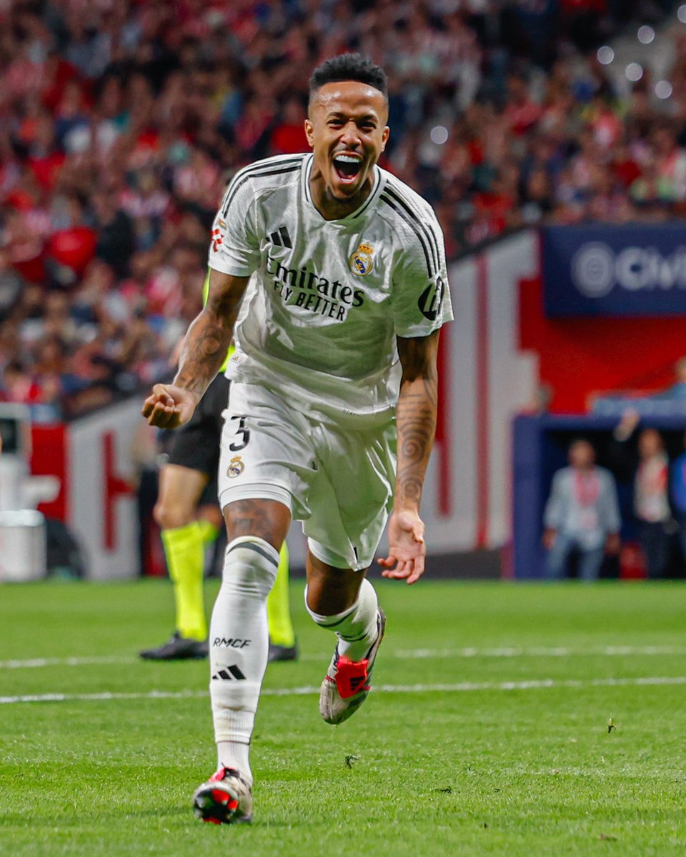 realmadrid's tweet photo. 🤩⚽ @edermilitao 
#AtletiRealMadrid https://t.co/MvsLFSAlTJ