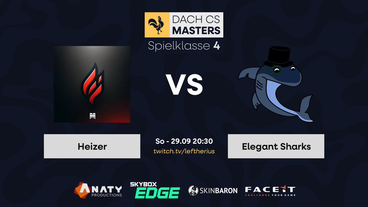 ElegantSharks's tweet photo. 🔥 Nächstes Match steht an! 🔥
Unsere Haie treten heute um 20:30 gegen #Heizer an! 🦈💥
Seid dabei, wenn es wieder zur Sache geht – kommentiert von @Leftherius auf https://t.co/g6XkcnjFYY🎙️
Los geht’s – wir sind bereit, das Spielfeld zu dominieren! 💪
#beElegant #GoSharks https://t.co/knYX3C6Tqs