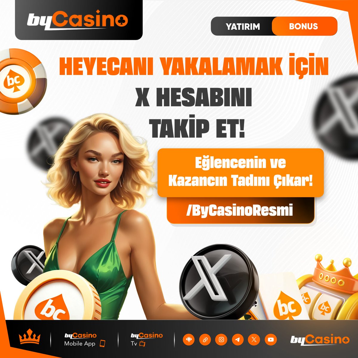 📲 cutt.ly/ueEAIwc3

🎁 HERKESE KAZANDIRAN ETKİNLİK 

💎 TWİTTER HESABIMIZI TAKİP ET 200 TL NAKİT BONUS HEDİYE!

🎁 PROMOKOD: XTAKİPETKAZAN200TL

💎 Bycasino ile Sınırsız Kazanç Sınırsız Eğlence !