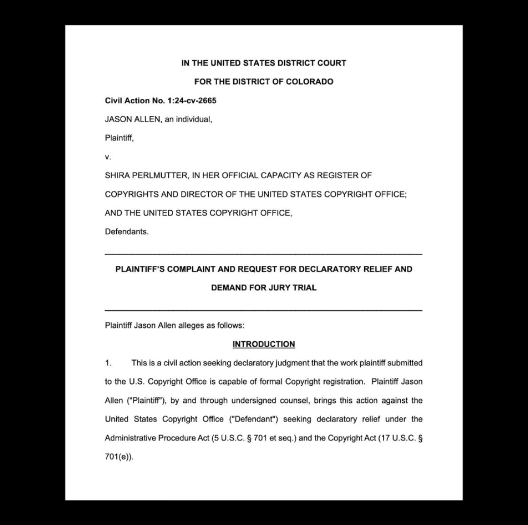 dataislabor's tweet image. Should A.I. input receive copyright protection? 

#DataIsLabor