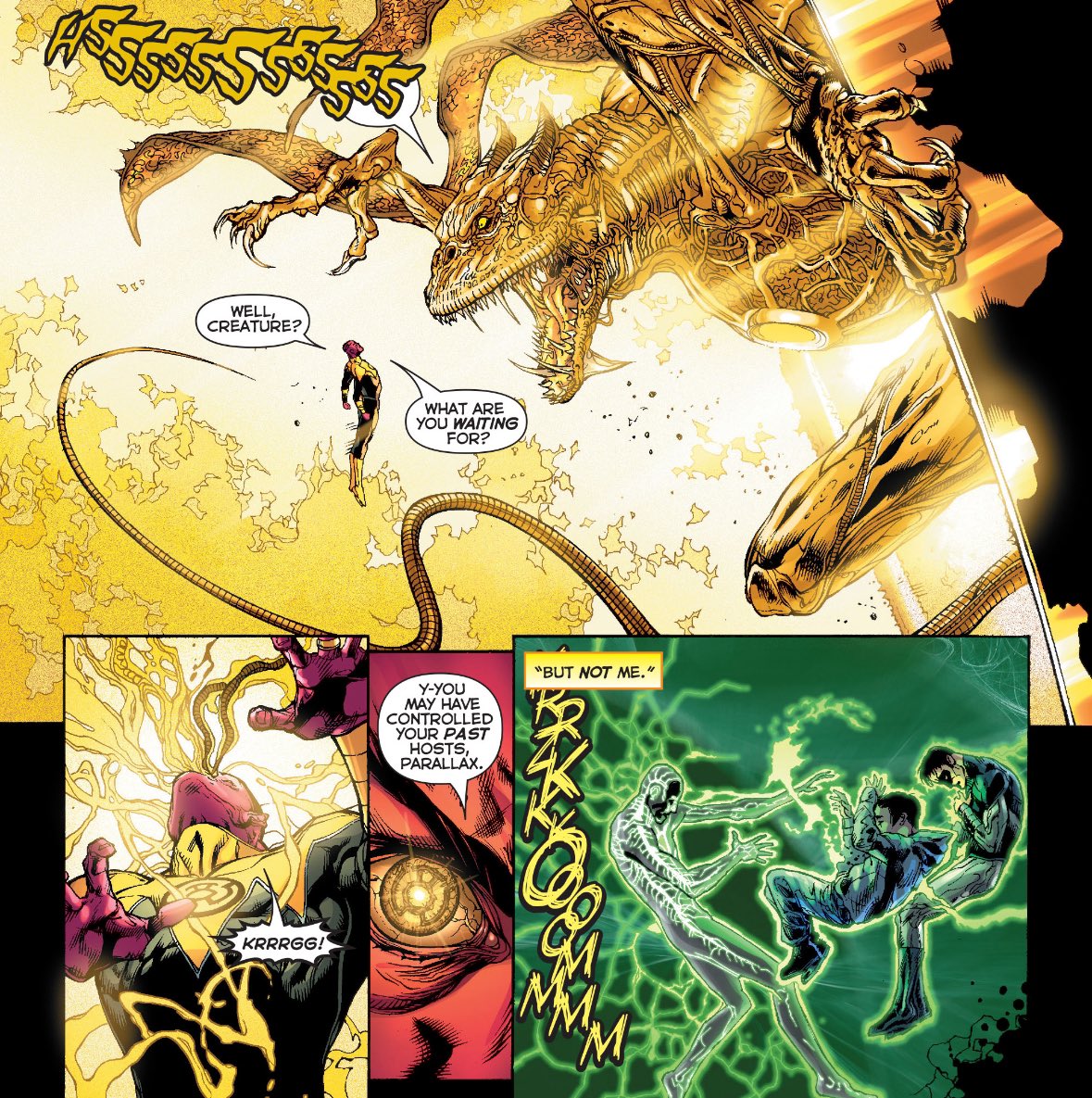chelsdaniel280's tweet image. “You may have controlled your past hosts, Parallax. But not me.”
(Green Lantern #20 - Geoff Johns, Doug Mahnke, Christian Alamy, Keith Champagne, Mark Irwin, Alex Sinclair, Tony Aviña, and Dave Sharpe)
#Sinestro #Parallax
#WrathOfTheFirstLantern
#New52 #dccomics