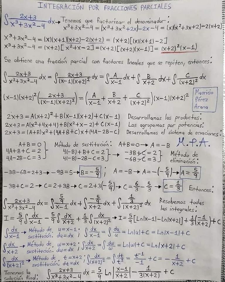 En algún momento de mi vida sabía cómo resolver esto.