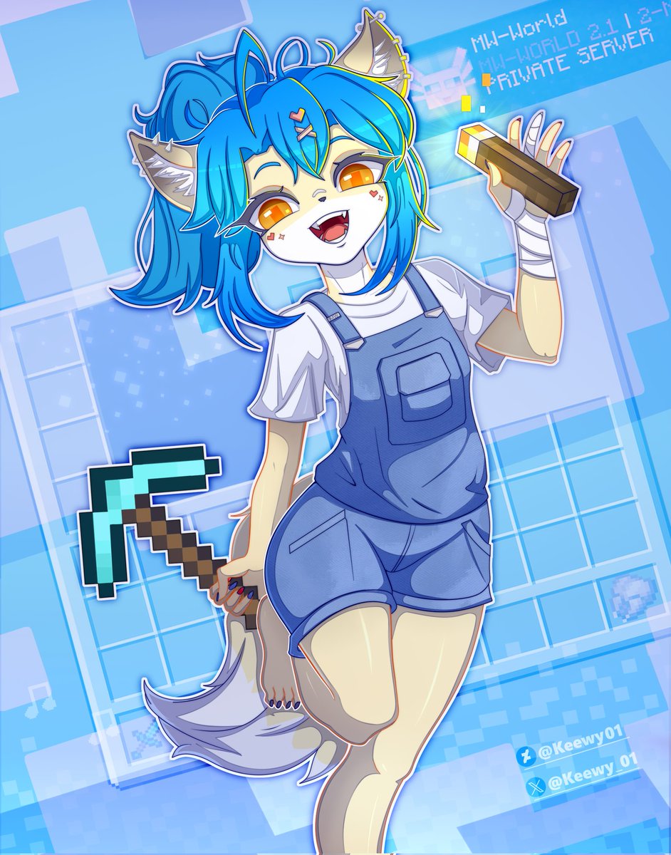 My favorite❤️

#Art #DigitalArt #Furry #FurryComunity #Fox #Minecraft #Funart