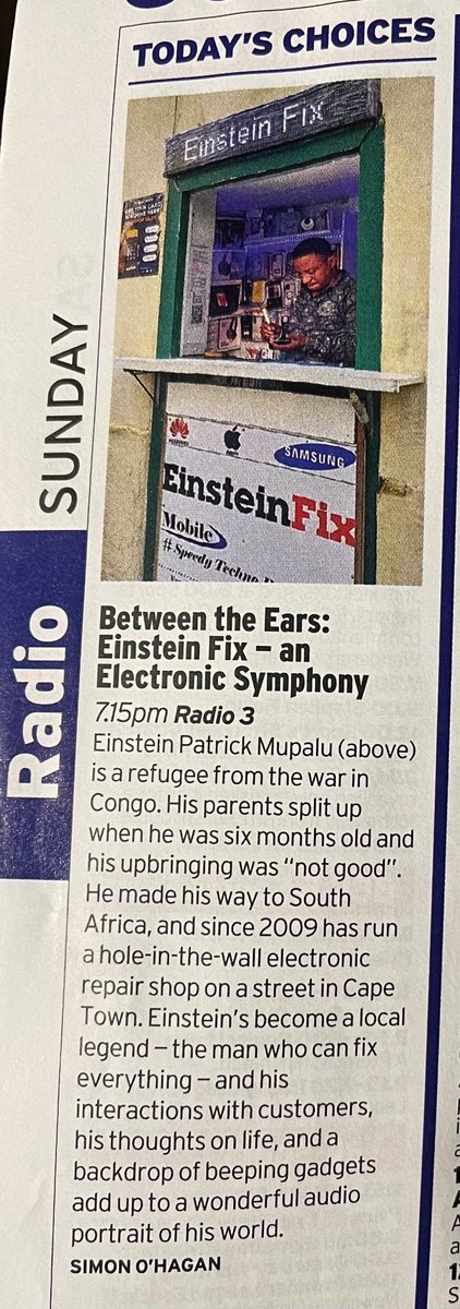 SimonOHagan's tweet photo. Programmes like this - coming up on @BBCRadio3 - are a reminder of what an art form radio can be. Wonderful work from producer @cathboulle and @FallingTreeProd https://t.co/c9zAZTA5vd