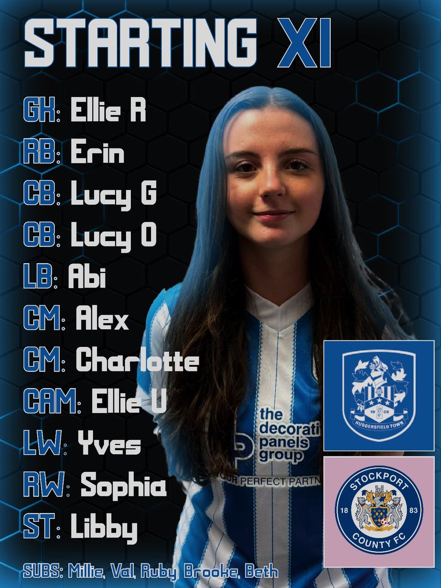 Starting lineup against Stockport⚽️

#football #upthetown