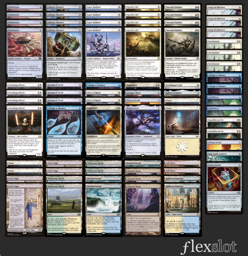 Top8 an RCQ with <a href="/DisgruntledElk/">Travis Brown</a>  latest list. Lost in QF to my only loss in the swiss. Matchups:
Yawgmoth 2-0
Eldrazi Tron 2-1
WR Energy 2-1
Domain 0-2
Neobrand 1-1
Living End 2-1
Top8
Domain 0-2
Some thoughts on the state of Hammer below.