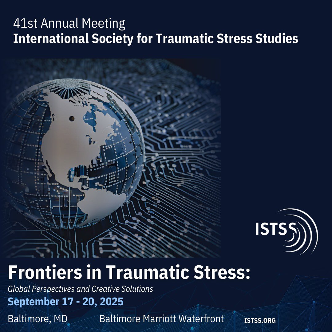 We would like to express our sincere gratitude to everyone who attended the ISTSS 40th Annual Meeting. Your presence and participation made this event a resounding success. We look forward to seeing you next year in Baltimore Maryland!

#ISTSS2024 #ISTSS2025