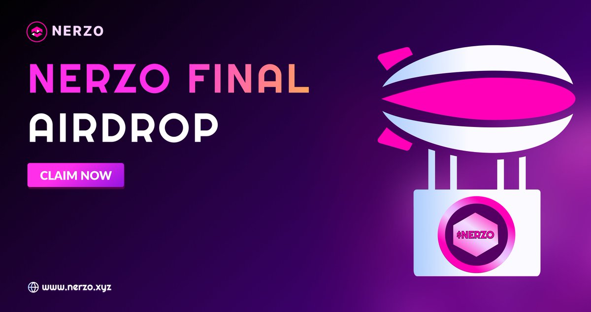 DrazeLab's tweet photo. NERZO FINAL AIRDROP IS HERE! 🎁

Dedicated to NERZO's Loyal Supporters. ☺️😚

🔗 Claim Now: https://t.co/ocfIeIdtXU

Claim for Free & Stay Tuned with  Nerzo Family🤟💕