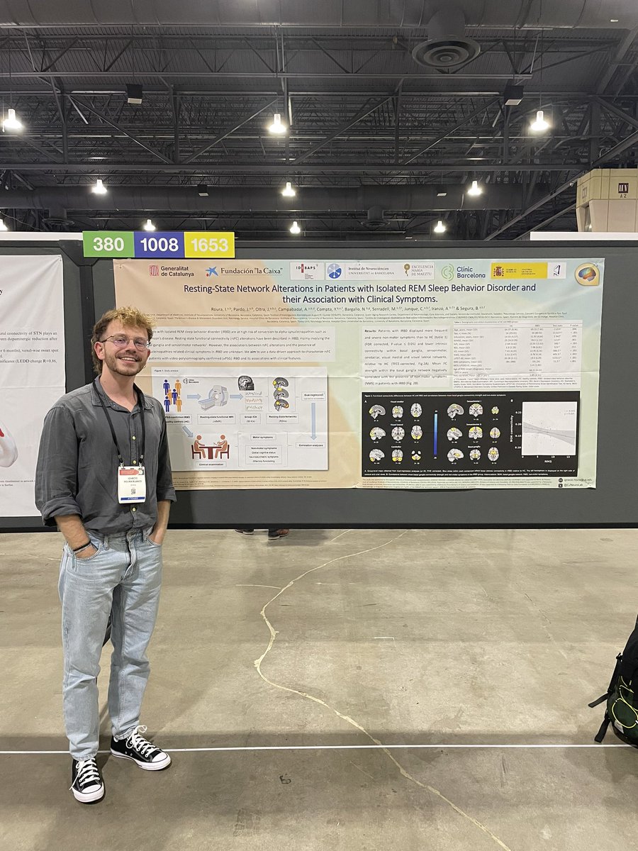 Come visit our work on functional connectivity alterations in REM sleep behavior disorder as an early stage of alpha-synucleinopathies at #MDSCongress 

Poster #1008