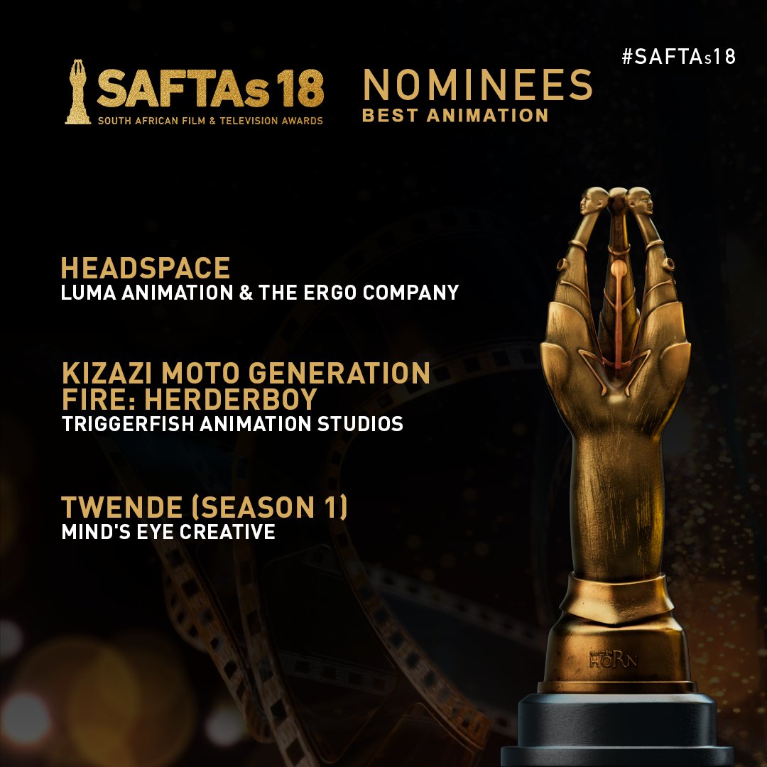 Congratulations to the Nominees in the Best Animation category. 🎉 

#SAFTAs18
#SAFTAs