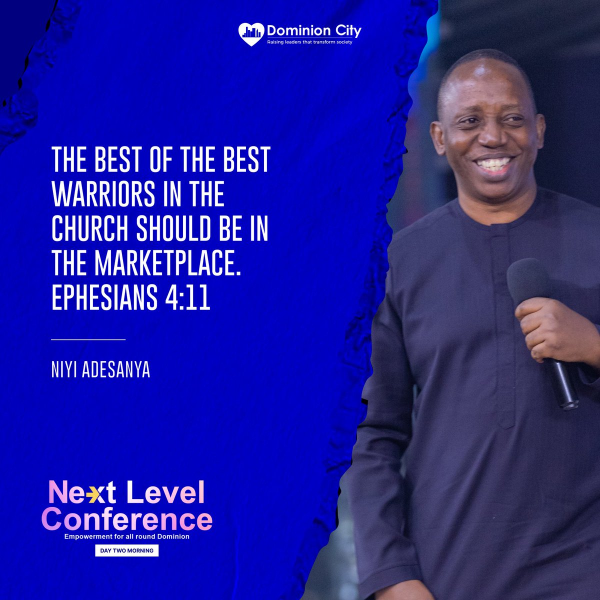 dominioncitylag's tweet photo. Nuggets on Dr Niyi Adesanya session on the role of Christians and the marketplace ministry.
#DominionCity #DCNextLevelConference #NLC24 https://t.co/ey9kn0JMpQ