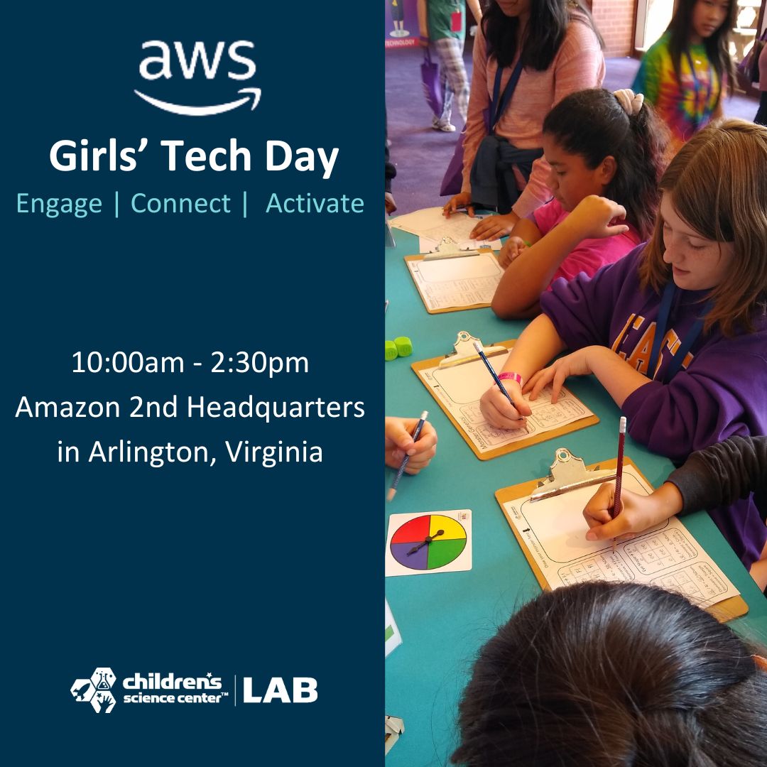 ChildSci's tweet image. We are excited to join AWS InCommunities at this years AWS Girls’ Tech Day next weekend! 

#AWSInCommunities #AWS #AWSGirlsTechDay