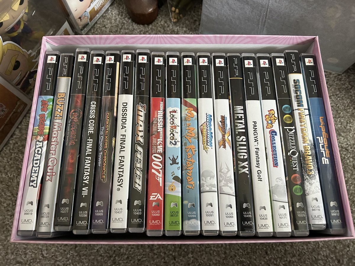 Did some more digging and found my box of PSP games. Those Mega Man games are super under rated.