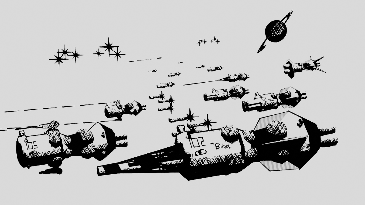 RandolphC84432's tweet image. #SST24 Day 29: Variants
The militia were sent in as the first wave, repurposed light freighters with any gun they can mount on them, they just needed to delay before the main fleet came and it would all be worth it even if hundreds would be lost
#spaceshiptember