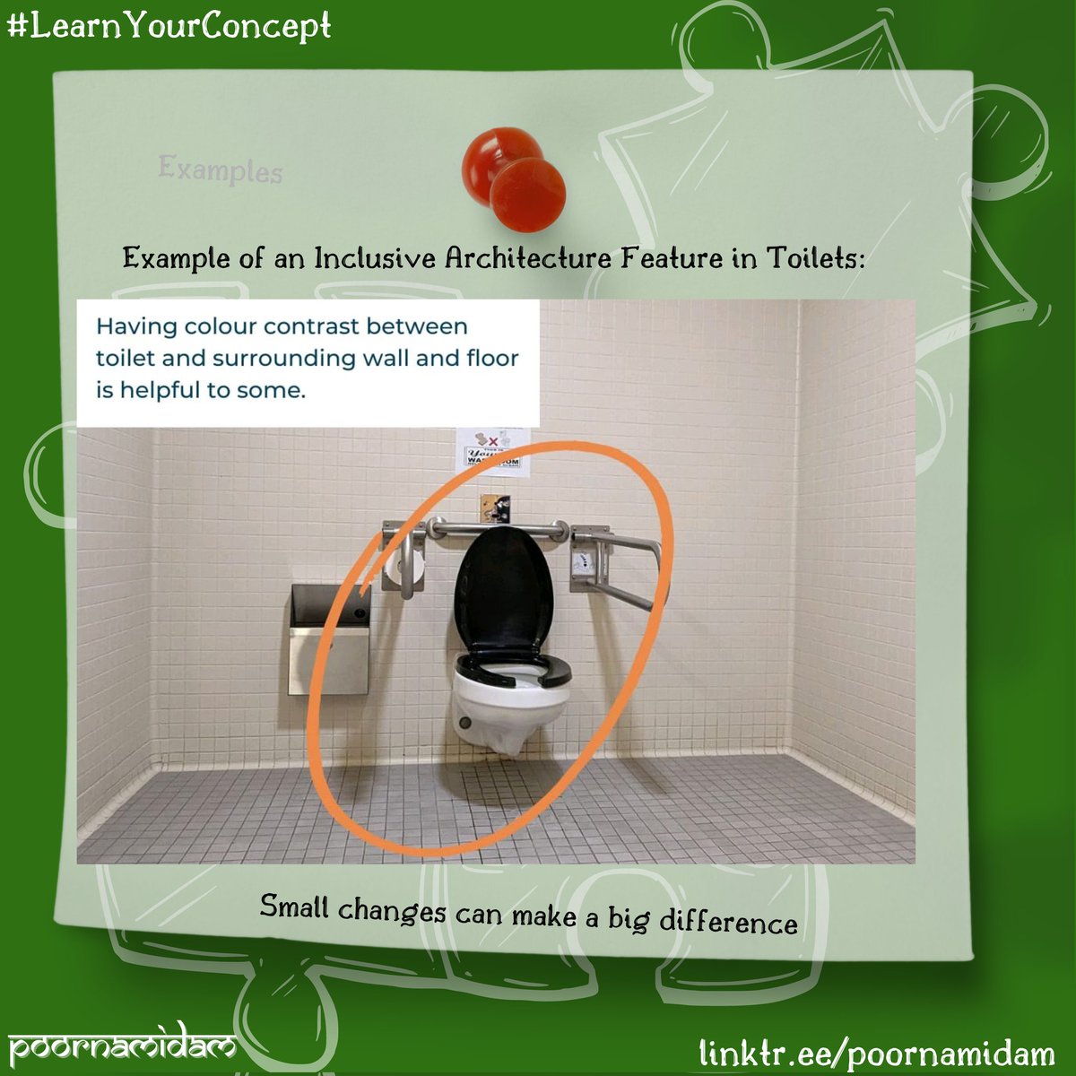 poornam_idam's tweet image. #LearnYourConcept Series - Inclusive Architecture 🧵

Discover the meaning of #InclusiveArchitecture, its key features, and practical examples that enhance accessibility for everyone. 

#UniversalAccessibility
#LeaveNoOneBehind #NothingWithoutUs #BuildForwardBetter #WeAllBelong