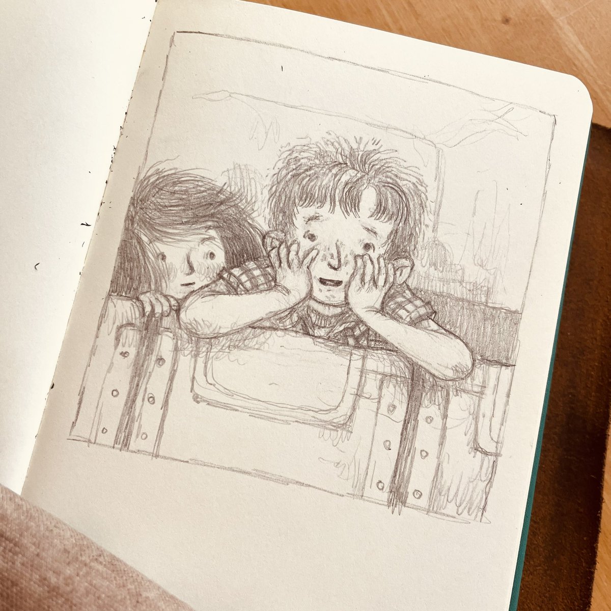 This is always fun. #sundaysketch #sketchbook #kidlitart #illustrator #drawing