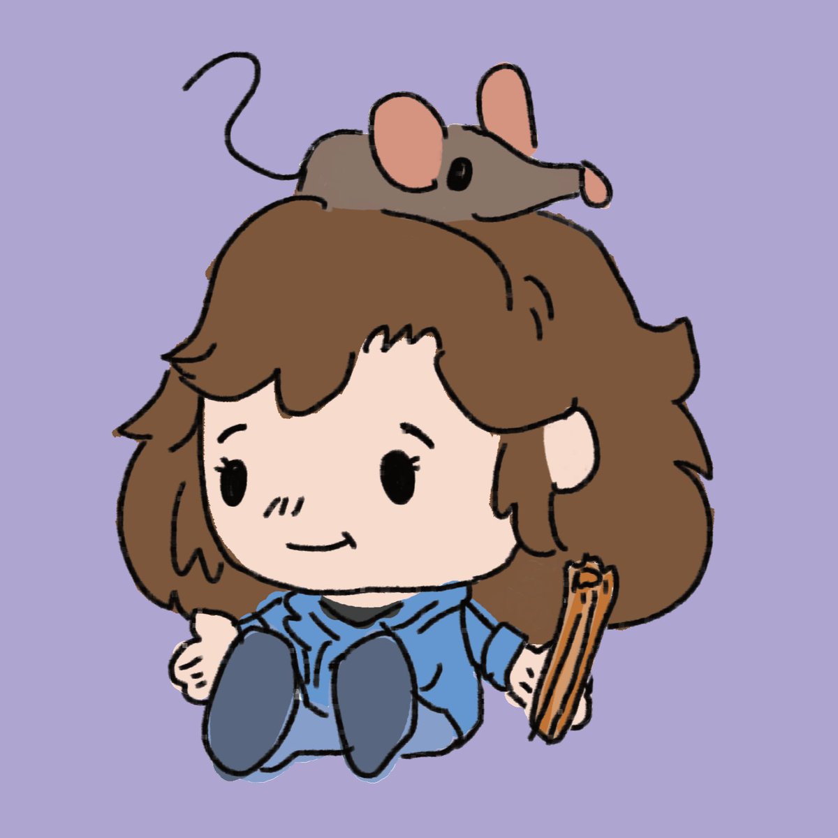 We made a joke that Kiro got a Makeship plushie so I had to draw it. <a href="/KiroDaChurro/">Kiro :)</a>