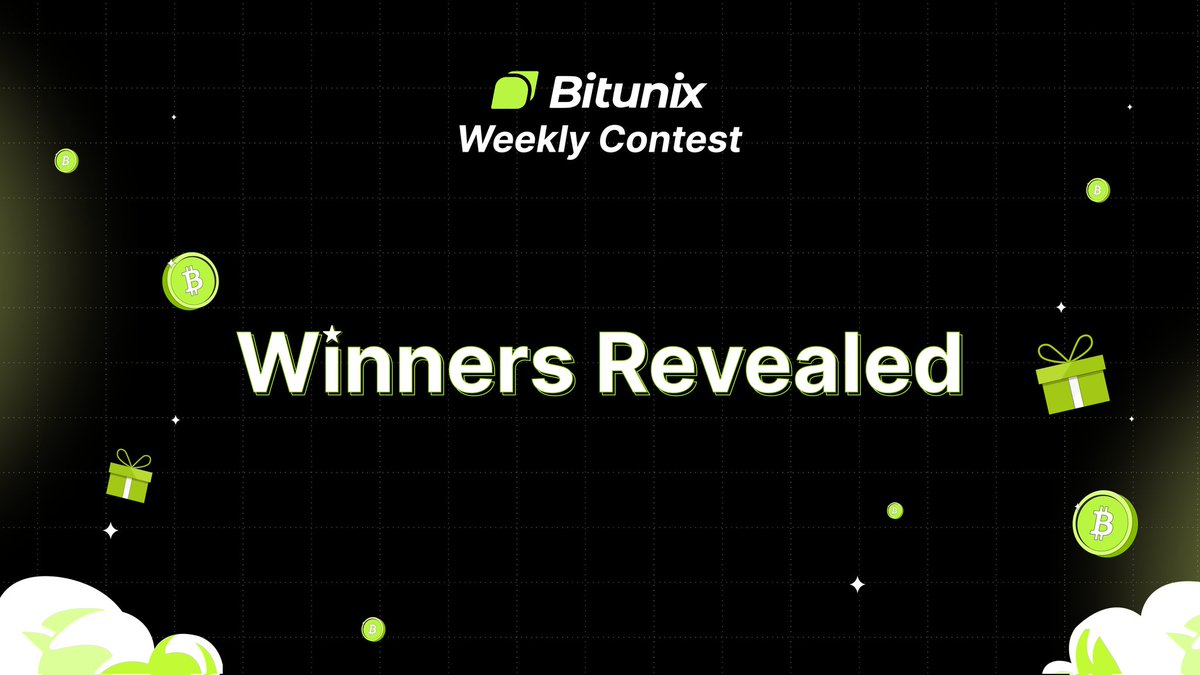 BitunixOfficial's tweet image. Drumroll please 🎉

Here are the winners of #BitunixGiveaway 🏆

@HtSatoshi
@Superfate_Op
@opendua2
@bullsrn
@arzhelxwin
@0x_Apon2
@toney355
@Simpleferi
@Sobujsh09
@Sanjid450

Please DM your UIDs within 24 hours &amp;amp; claim your &quot;futures bonus&quot;

Note: When activating the bonus,…