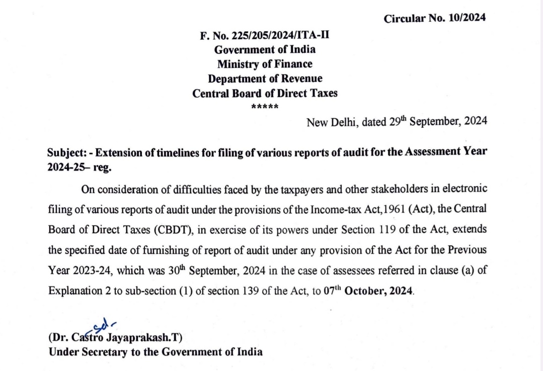 bharath_deshini's tweet image. The tax audit deadline is extended by 7 days, but the last-minute notification leaves little time for preparation. An earlier announcement from the Finance Ministry would have eased the pressure.
#TaxAudit #IncomeTax 
#Form3CD #CA #TAR 
@IncomeTaxIndia
@nsitharaman