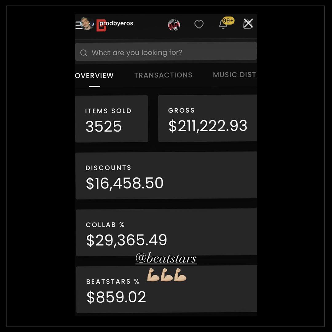 🚀 PRODUCER SPOTLIGHT: prodbyeros (IG) 🚀 Massive congratulations for smashing through the $200K sales milestone! 💰🏆

Check out his beats on BeatStars: beatstars.com/prodbyeros