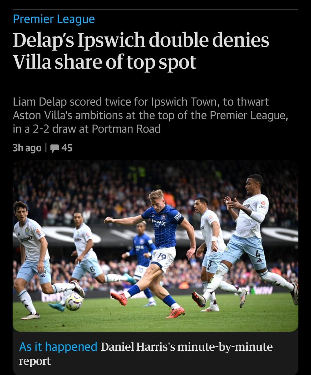 AndrewHoweEly's tweet photo. @FootballCliches Surely you can't have a share of top spot? https://t.co/AbFXKTlDgd