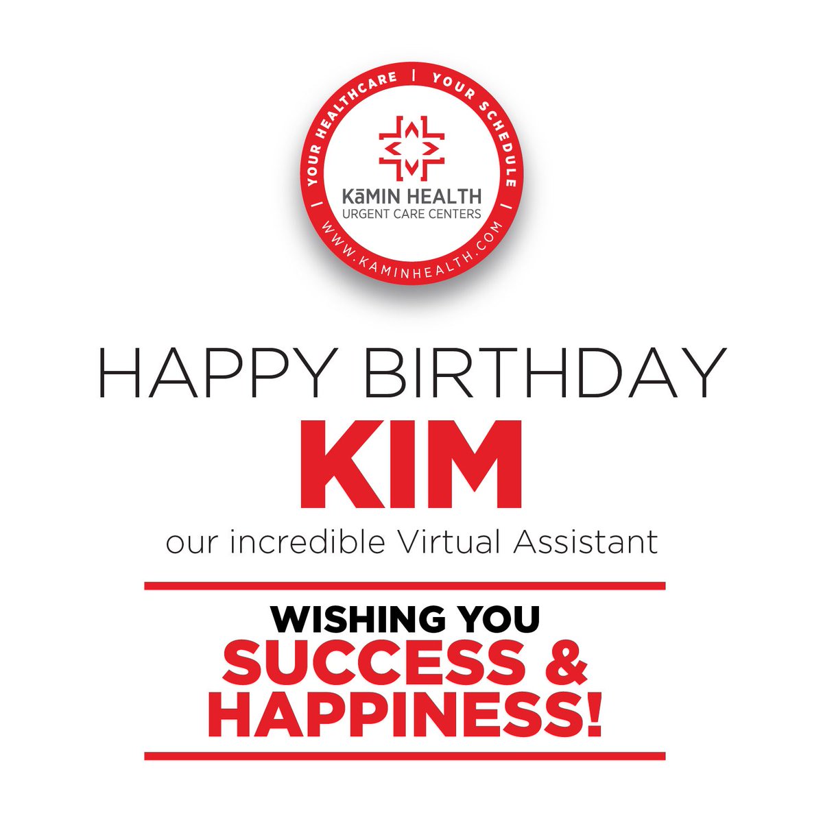 Happy birthday to Kim!