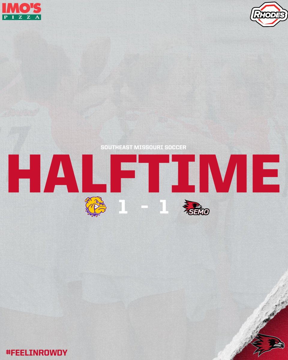 All tied at the break!

#7 Alli Saviano with her first career goal in the first half, all to play for in the 2nd 😎 

#FeelinRowdy