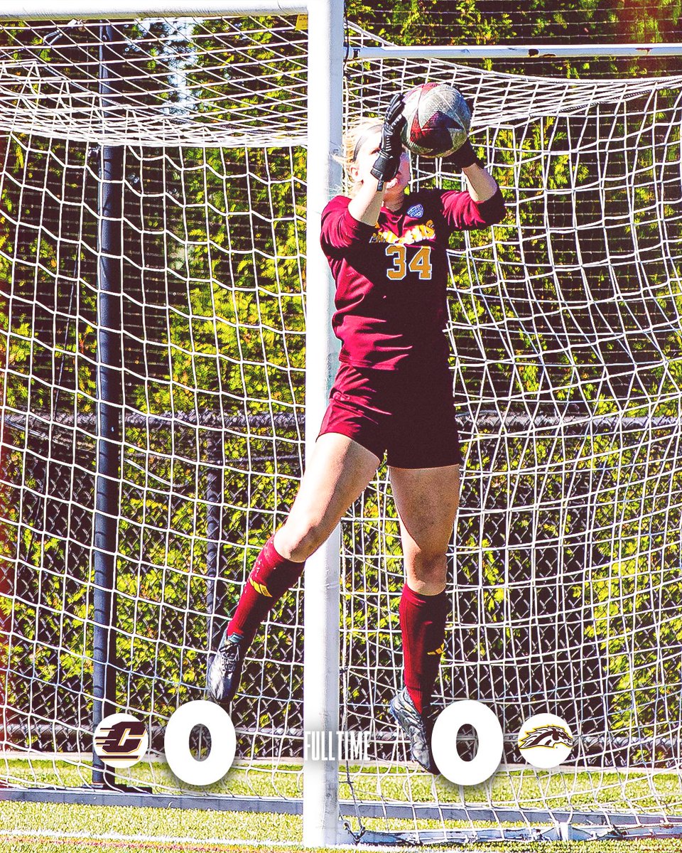 FULL | The Chippewas hold the Broncos to a draw at 0-0. 

We're back in action next Sunday in Toledo.

#FireUpChips🔥⬆️⚽️