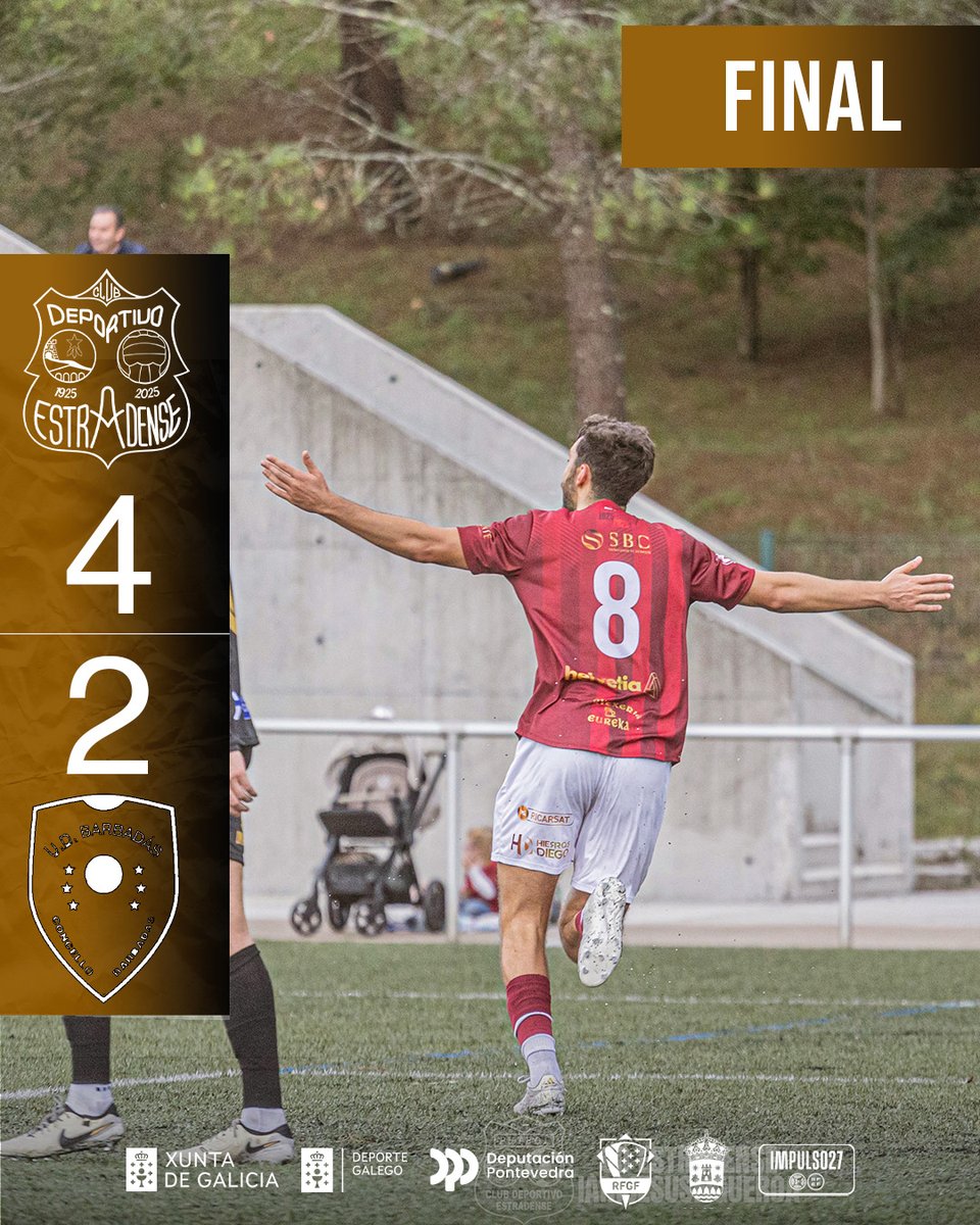 CD_Estradense's tweet photo. 🔴 Final do encontro CD Estradense 4-2 UD Barbadas

#CDEstradenseUDBarbadas

🔴⚪🔴⚪

#apuestradense #cdestradense #vamosrojillos #aestrada #100anos

📸 @iamjesusfigueroa / @filmatefoto https://t.co/96jQKnjREk