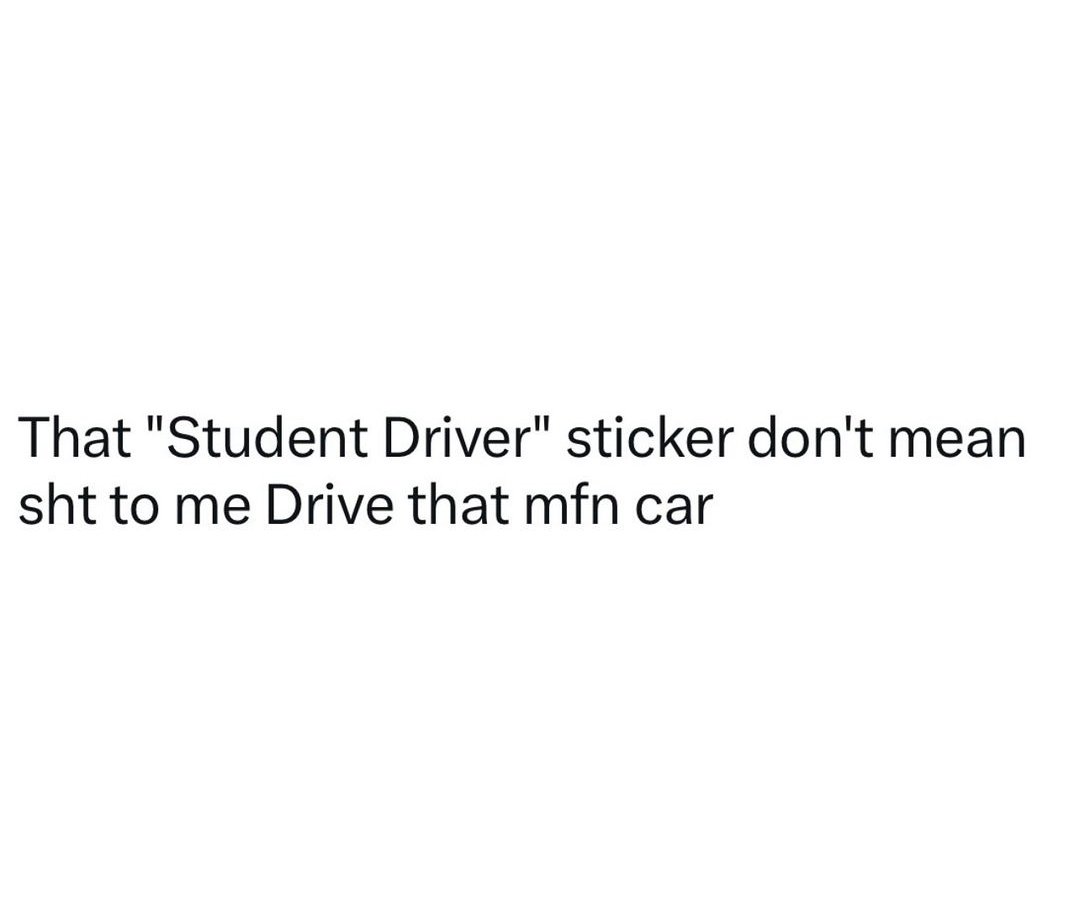 OptemusPr1me's tweet image. For real!

#studentdriver #ffs