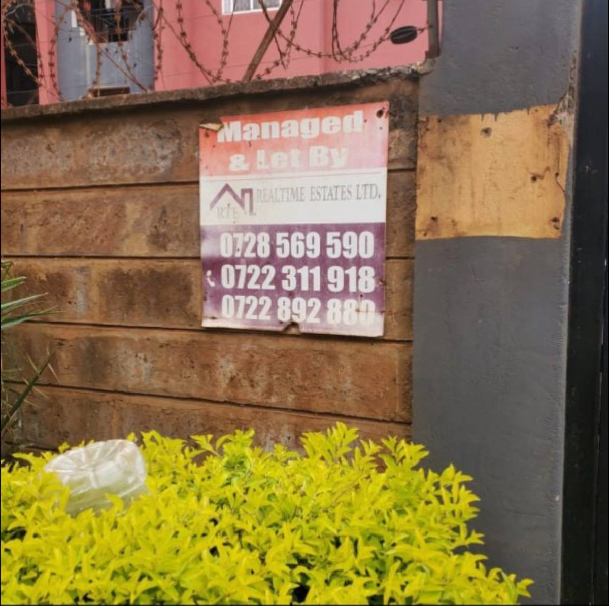 C_NyaKundiH's tweet photo. Good evening, Nyakundi. I am having a really hard time with Realtime Estates Ltd. I paid rent for March 2024 to move in early March with my family to Olive Tree Apartments in Thindigua. The manager of Realtime said that we should pay the rent and deposit so as to have repairs done and we move in by March 5th. That wasn't the case. They took long with repairs and we moved into this house on March 19th. When we moved in, the repairs had not been finished. That is almost a whole month wasted. I moved to Olive Tree Apartments in Thindigua on March 19th, 2024.

On 3rd April 2024, my power was cut off. So I contacted Njenga and his wife Liz, who are the faces behind Realtime, about why they cut my power, and I've only been here for two weeks. Njenga said it's because I had arrears, and my bill was about 10,600. I was shocked. I have only been here for two weeks, how is my bill 10k? I have never, ever in my life paid an electric monthly bill more than 5k. How is two weeks now turning into a 10k bill? We had a back and forth, and he said tuache kusumbuana, I should pay that bill if I wanted power back. I was hesitant to pay it, and I therefore contacted Kenya Power, who said that the bill was both for February and March and that my March bill was about 3,300 Ksh.

So I confronted Njenga about it, and he had my power returned, and he never apologized for his wrongdoing. So he wanted me to pay a bill that wasn't mine.

This particular house has been having mold problems and leaking. Fixing the leaking was a big problem! I have two kids in this house under 5 years, and they are having a cold every other week because of mold infestation caused by a damp house. I have only been here for 6 months, and today we wake up to find water in our kitchen and washing area.

My husband contacted Njenga, and he says that we should fix the problem ourselves because we didn't find the house like this. Mind you, this house has been leaking since the long rains we had in March and April. We've been complaining, they bring a fundi to do 123, and the problem comes back. This house will eventually fall down in the end because it's leaking, and it's going to become weak.

If you are house hunting and you see REALTIME ESTATE MANAGEMENT at the gate, kindly run very fast because you will not get value for your money. Waiting for my son to close school next month, we move. The agents rarely pick calls, both Njenga and his wife Liz.