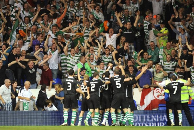 Awaydays23's tweet image. ON THIS DAY 2011: Shamrock Rovers at Tottenham Hotspur #SRFC #KOH