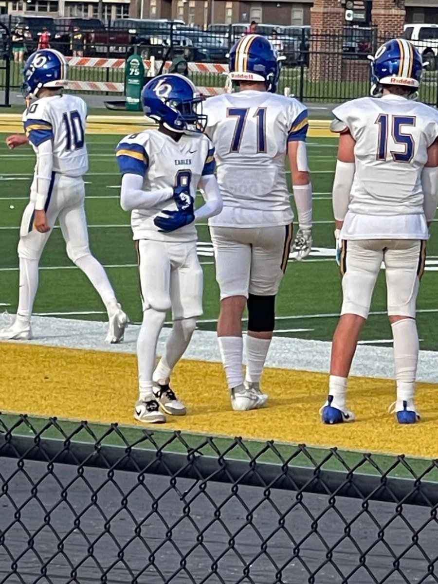 Mgraham2028's tweet photo. First game against walker we got the win 18-6 had a few pancakes and a tackle next game this week back to the lab #freshman #football https://t.co/azmT4YCuRX