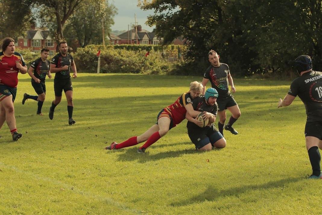 Buryrufc's tweet photo. 40 mates, 2 victories, 1 badge, 1 club! 

🐏 
A few shots from the games this weekend - link to full album to follow. 
#rugby #rugbyunion #grassrootsrugby #bury https://t.co/NFILmmEJXN
