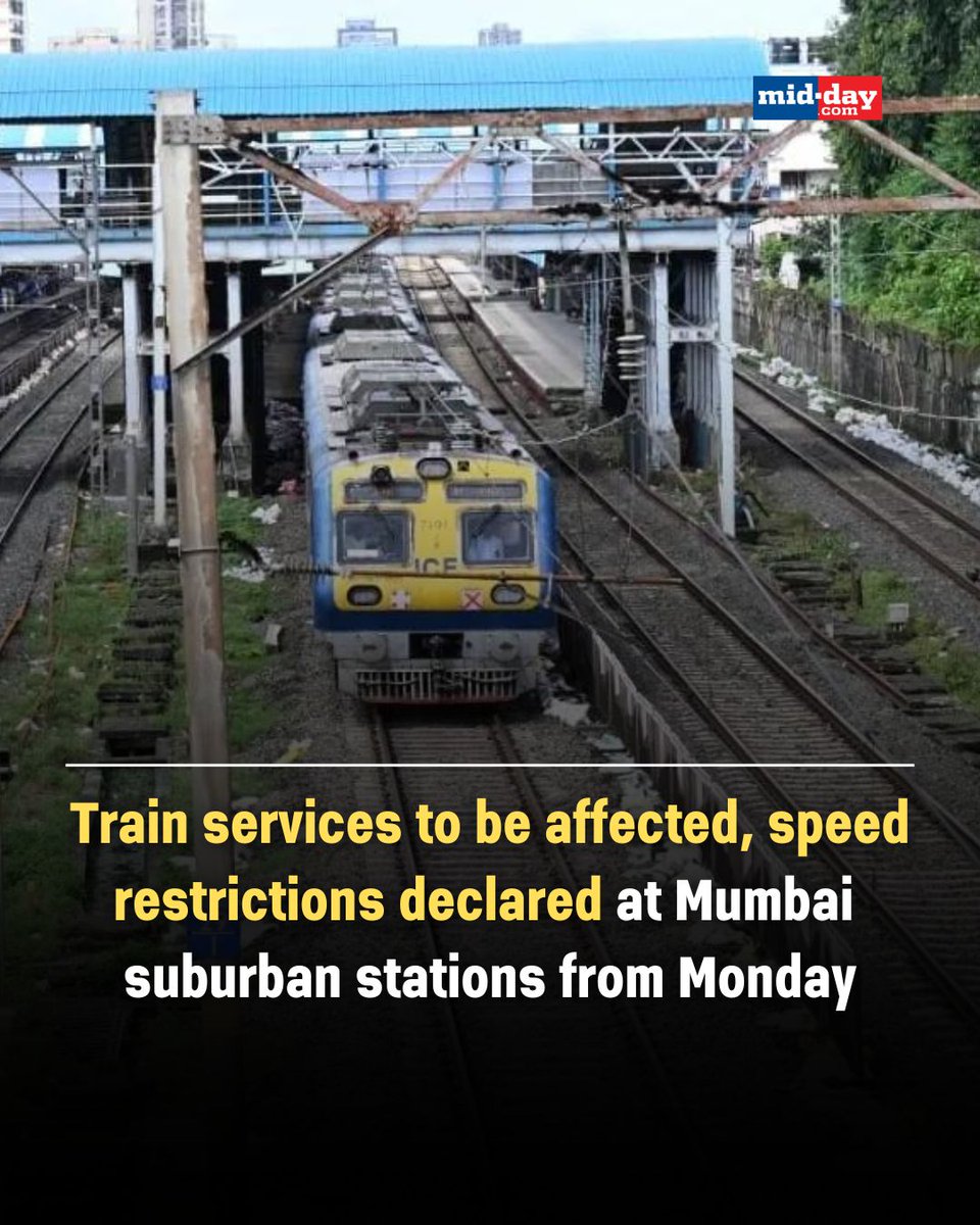 ALERT Mumbaikars! Starting Monday September 30, there will be trouble on Western Railway #Mumbai for a week or so. Over 175 local train services will be cancelled and trains will run at a tortoise speed of 30kmph between Ram Mandir Road &amp; Malad on all four lines till October 4