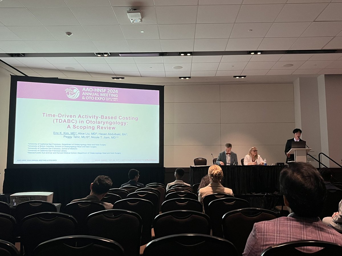 Nicole T. Jiam, MD (@nicolejiam) on Twitter photo Dr. Eric Kim (<a href="/EKKimMD/">Eric K. Kim</a>) delivered a fantastic oral presentation on how to more accurately account for costs and inefficiencies within healthcare processes at the <a href="/AAOHNS/">AmAcadOtolaryngology</a> 2024 Meeting. <a href="/UCSF_OHNS/">UCSF Otolaryngology | Head and Neck Surgery</a> <a href="/ucsfinnovation/">UCSF Otolaryngology Innovation Center</a> Dr. Eric Kim (<a href="/EKKimMD/">Eric K. Kim</a>) delivered a fantastic oral presentation on how to more accurately account for costs and inefficiencies within healthcare processes at the <a href="/AAOHNS/">AmAcadOtolaryngology</a> 2024 Meeting. <a href="/UCSF_OHNS/">UCSF Otolaryngology | Head and Neck Surgery</a> <a href="/ucsfinnovation/">UCSF Otolaryngology Innovation Center</a>
