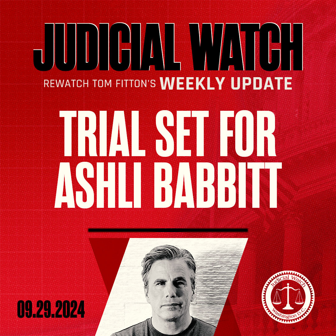 JudicialWatch's tweet photo. WATCH: https://t.co/bI0uN26TWv Mayor Eric Adams INDICTED, Trump STILL at Risk? Trial Set for Ashli Babbitt, MORE Legal Updates! https://t.co/SdKPevEEtc