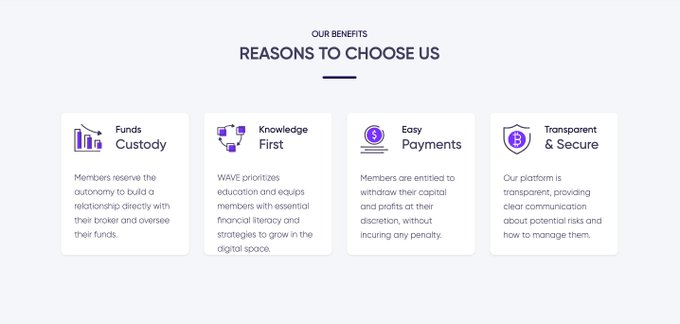 ternaverse's tweet photo. Itโs NOT an investment company. Unlike many other platforms, WAVE ensures YOU are in full control of your funds by linking directly to trusted brokers & exchanges for non-custodial trading. Your capital, your rules.
@Wavesiteai
#DiscoverWave #WAVE #Joinwavecommunity https://t.co/5wSa4TZfg1