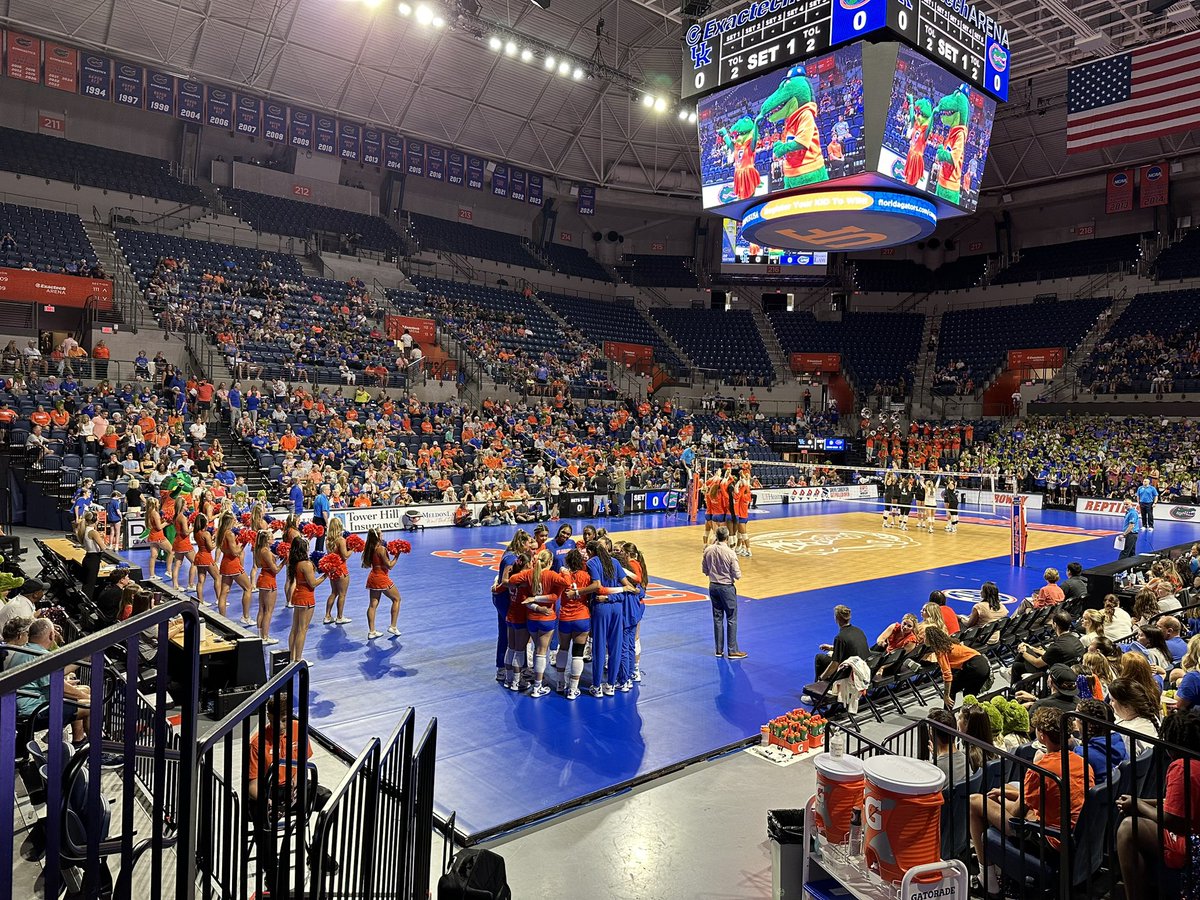 Anastin (@anastin_dorr_vb) on Twitter photo We left our home bc we have no pwr and water due to #HurricaneHelene thankfully we were able to come to my grandparents house in Gville Fl. Today I was able to catch the <a href="/GatorsVB/">Gators Volleyball</a> game and had such a great time! #itsgreattobeafloridagator #Volleyball brings me joy! We left our home bc we have no pwr and water due to #HurricaneHelene thankfully we were able to come to my grandparents house in Gville Fl. Today I was able to catch the <a href="/GatorsVB/">Gators Volleyball</a> game and had such a great time! #itsgreattobeafloridagator #Volleyball brings me joy!