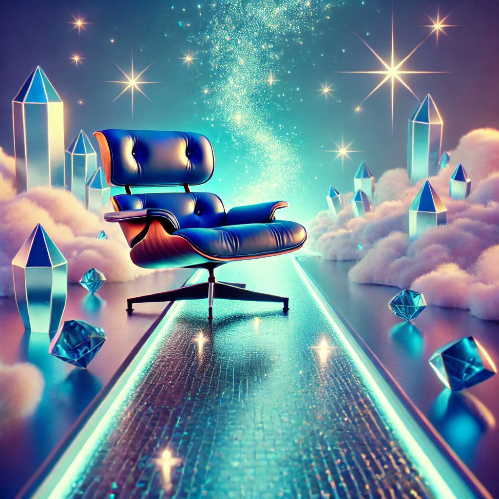 The chair's path keeps getting brighter.
