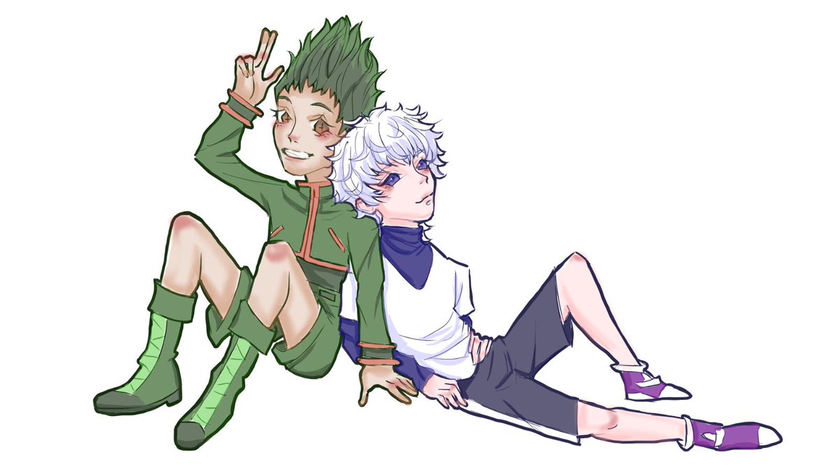 C1nnamort's tweet photo. Drew killugon for myboyfriend!! @Shinsekaiiz #hxh #hxhfanart #killugon https://t.co/ghqkdCb1Uh