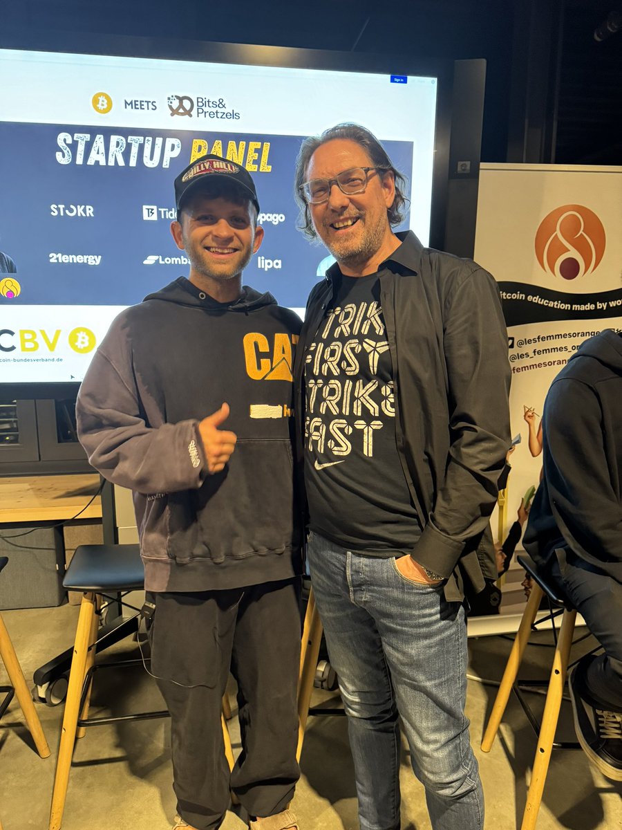 german_hodler's tweet photo. Absolutely amazing to meet such a smart mind and beautiful soul 🌱🥰😎💪

#Bitcoin #Strike #BTCBV https://t.co/7StukK4xkv