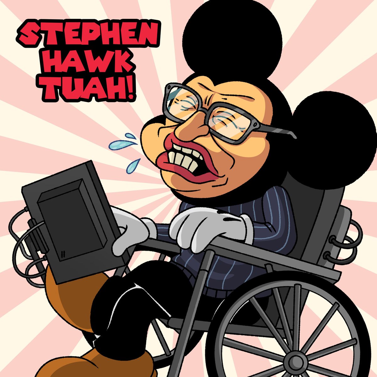 "I want Mickey Mouse looking like Stephen Hawking, but it needs to be funny and it should work with current trends"

I gotchu 😆
