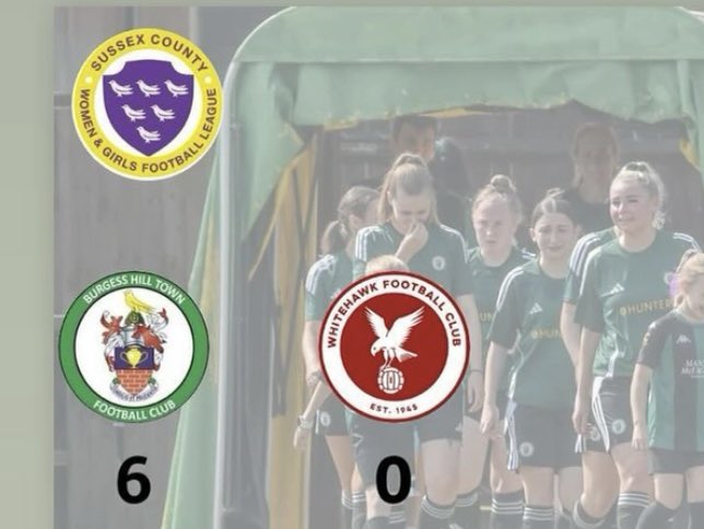 A brilliant performance today to pick up 3 points in our first home game of the season. 3 goals in each half highlighted our control against a strong Whitehawk side. Goals from:
-Hannah Sparshott ⚽️ 
-Alana Delaney ⚽️⚽️
-Brogan Kirk ⚽️⚽️⚽️ (first senior hat-trick🎉💚🖤) #COYH💚🖤