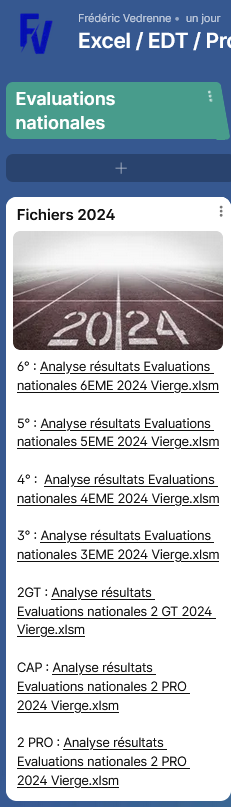 fred_vedrenne's tweet image. #PartagePerdir Fin de la MAJ 2024 des fichiers d&apos;analyse des évaluations nationales en Collège, LGT et LP. Tout est en ligne sur le Padlet : padlet.com/frederic_vedre…